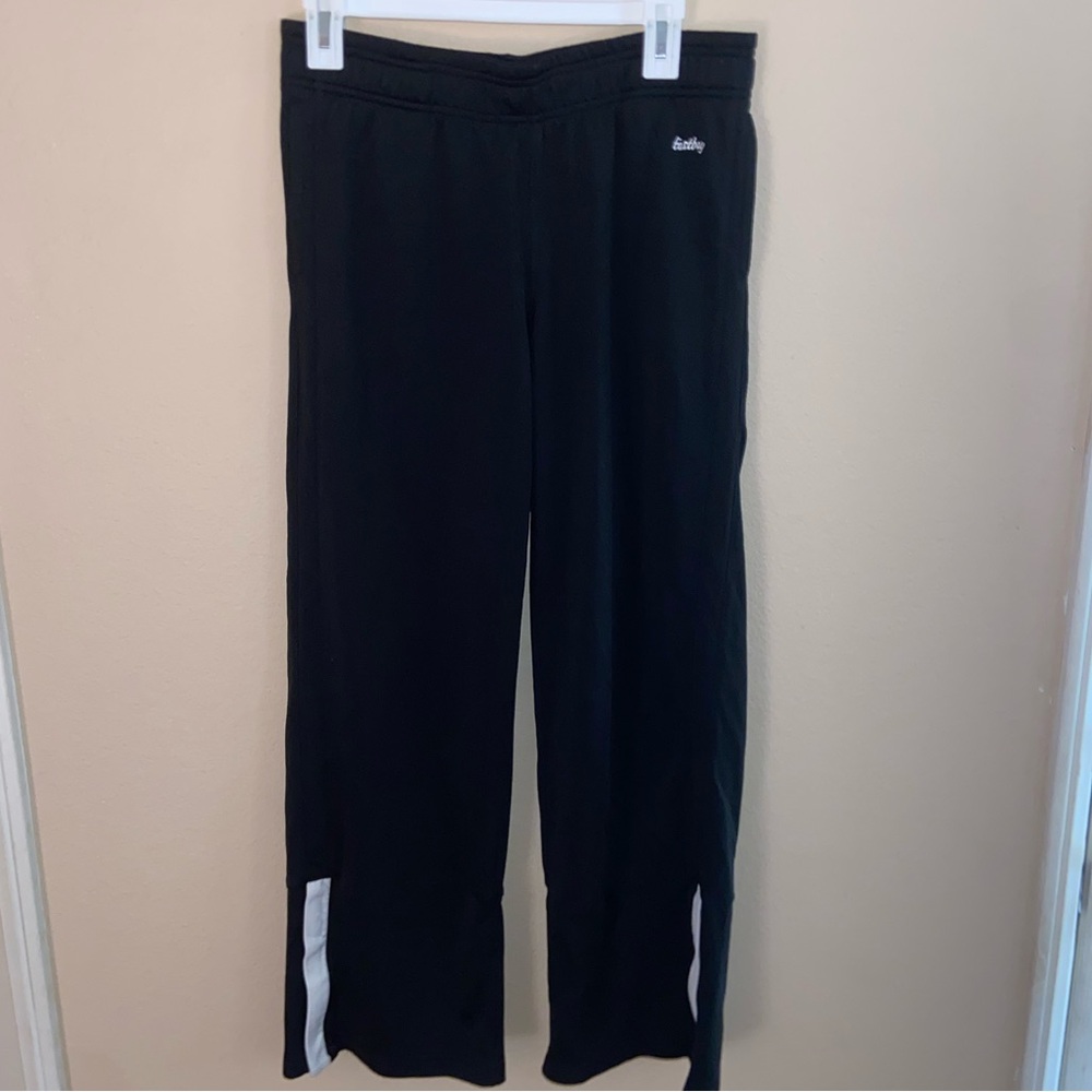 black Eastbay y2k sweats loose fitness bottoms gym joggers sweat track pants